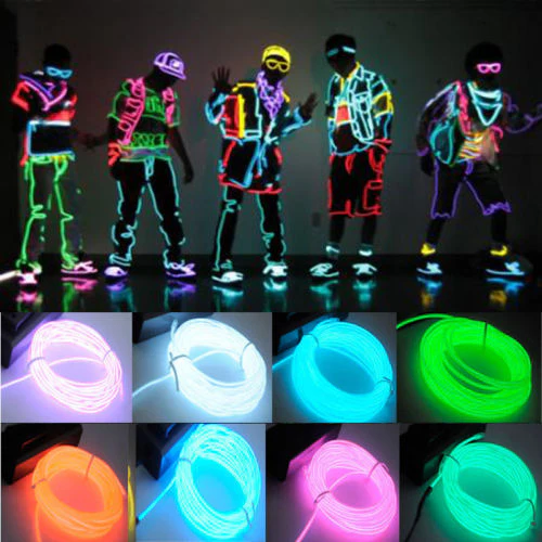 Glowing Wire Led Strip Atmosphere Light For Diy Flexible Auto Interior Lamp Party Decoration Lights Neon Strips